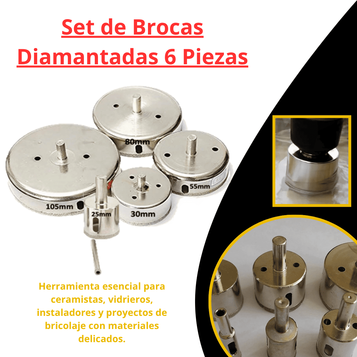 SET 6 COPAS DIAMANTADAS - COD:100502