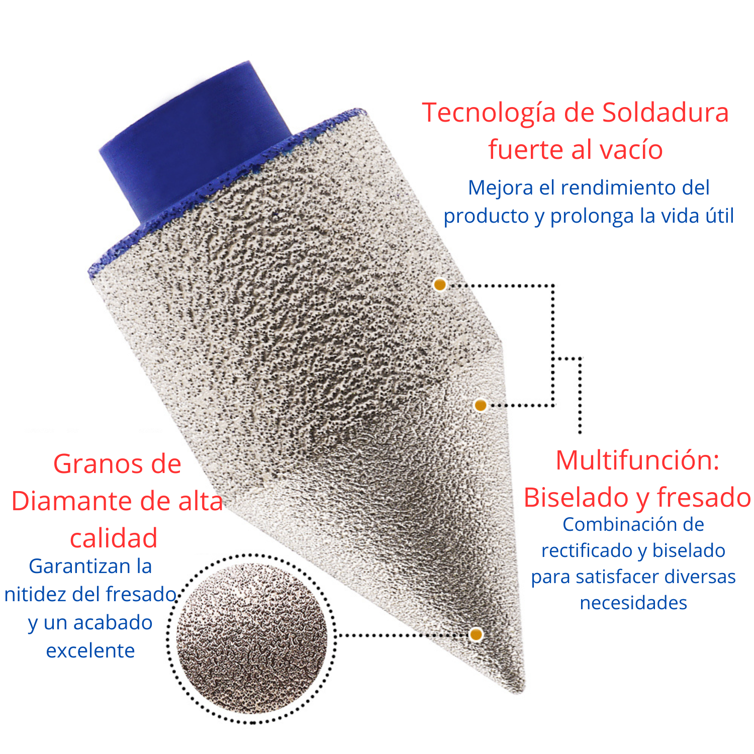 BROCA CÓNICA PRO DIAMANTADA 2” - COD:100084
