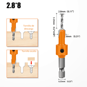 Broca Avellanadora 2.8x8 mm & 3x8 mm - COD:100082 - COD:100081
