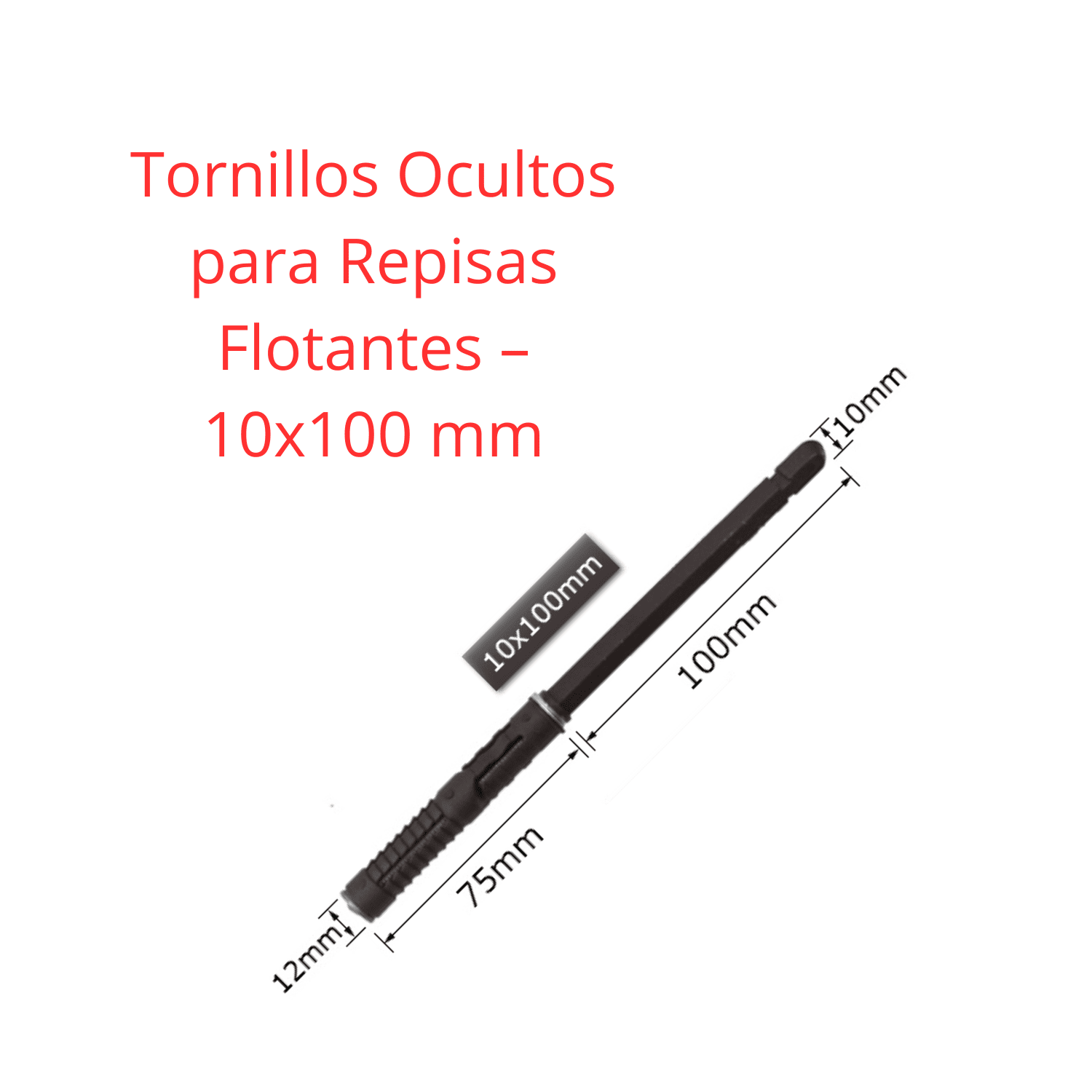 TORNILLOS OCULTOS DE 10X100MM & 10X145MM - COD:100552 - 100555