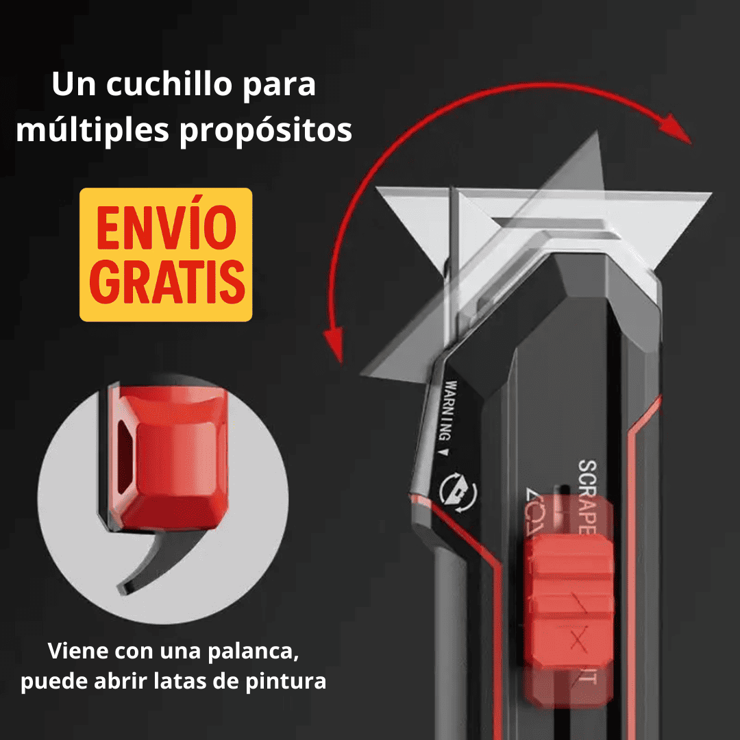 CUTTER RASCADOR 2 EN 1 + 10 hojas Repuesto - COD:100167