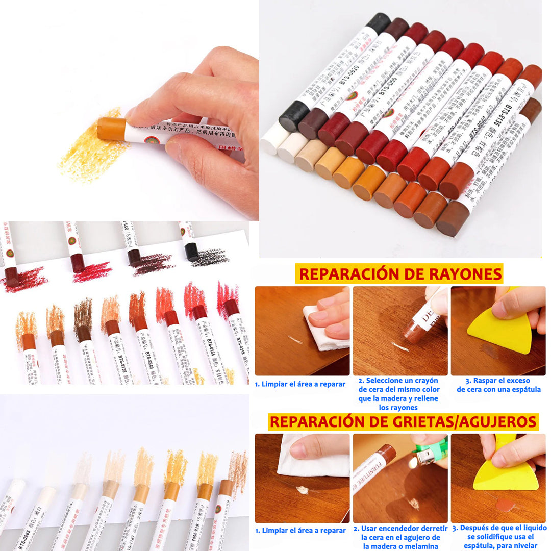 KIT DE 20 CERAS PARA REPARACION - COD:100314