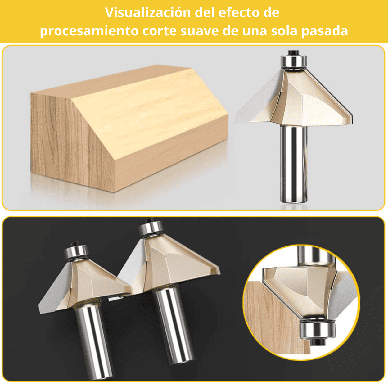 FRESA CORTE 45° CON RODAMIENTO - COD:100266