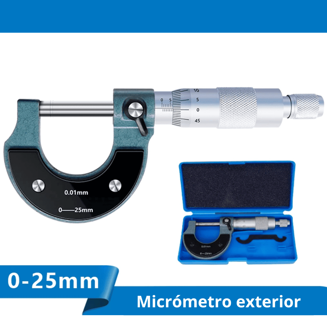 MICRÓMETRO EXTERIOR MÉTRICO DE 0-25MM - COD:100351