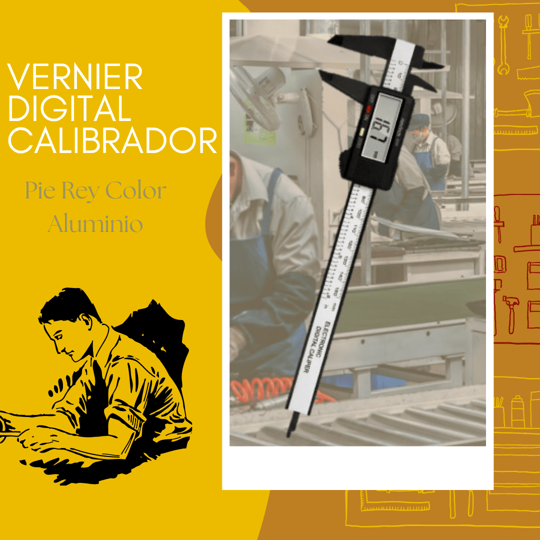 VERNIER DIGITAL CALIBRADOR & ACERO INOXIDABLE - COD:100576 - 100122