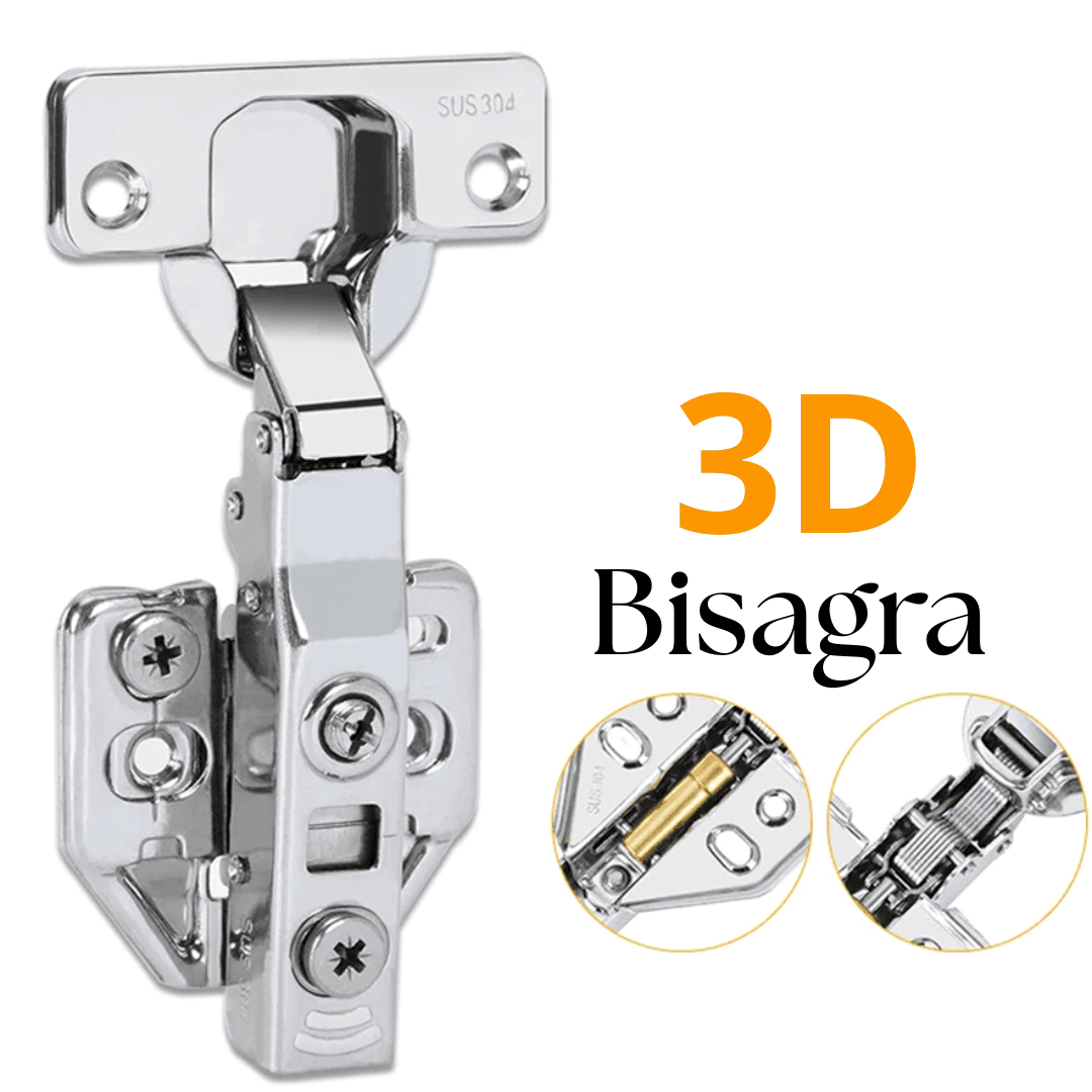BISAGRAS 3D CIERRE SUAVE LATERAL - COD:100063