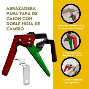 ABRAZADERA CON DOBLE HOJA DE CAMBIO - COD:100580