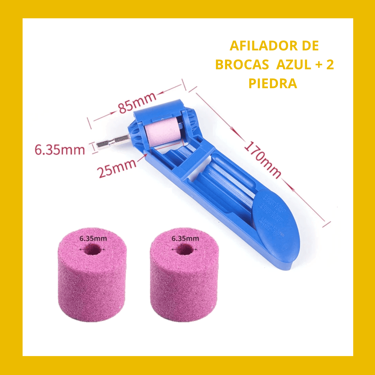 Afilador de Brocas + 2 Piedras - COD:100042
