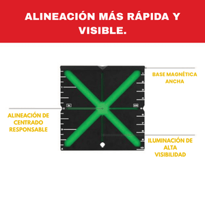 Tarjeta Magnética de Objetivo Láser Milwaukee 48‑35‑1111 - COD:100535