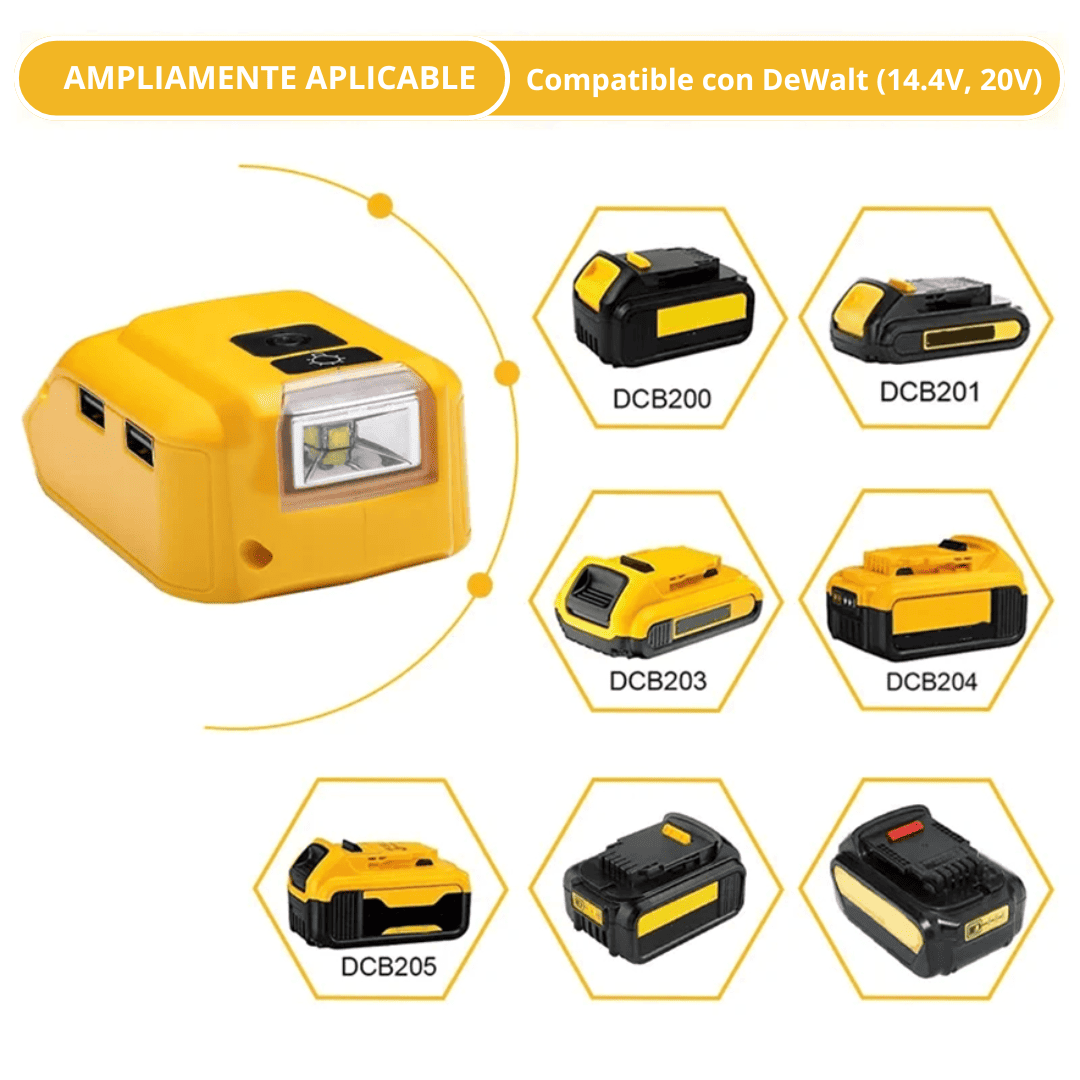 ADAPTADOR PARA DEWALT DCB090 - COD:100039
