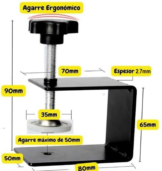 ABRAZADERA PARA TAPA DE CAJÓN PRO 2.8MM - COD:100010