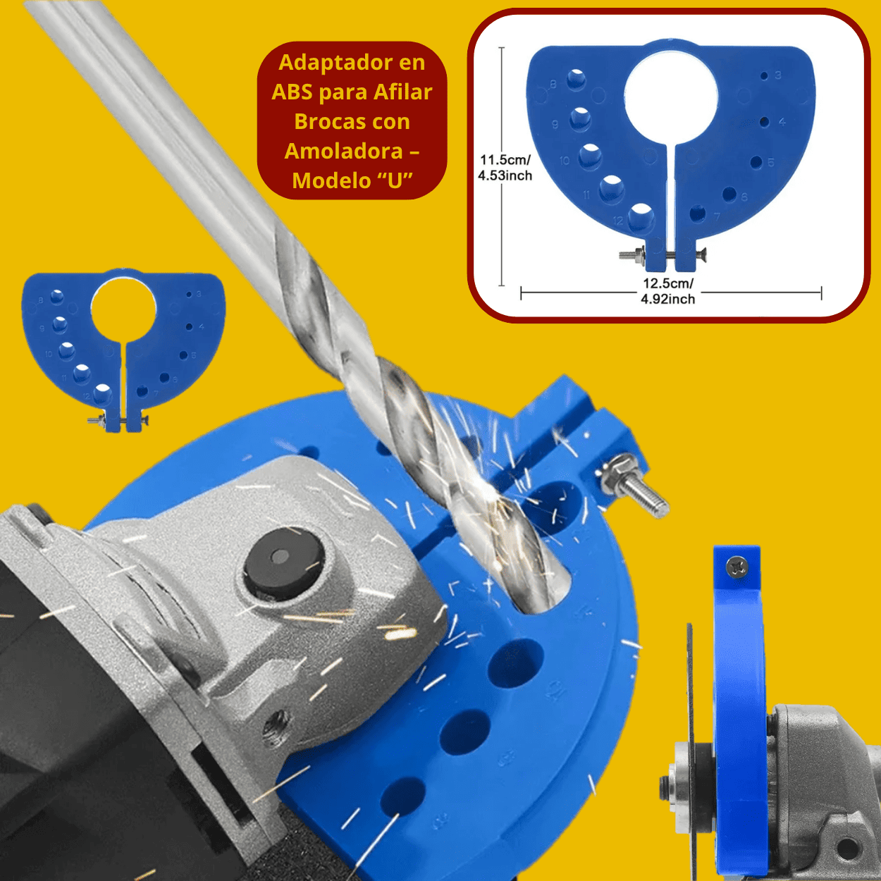 ADAPTADOR PARA AFILAR BROCAS ‘’U’’ - COD:100030