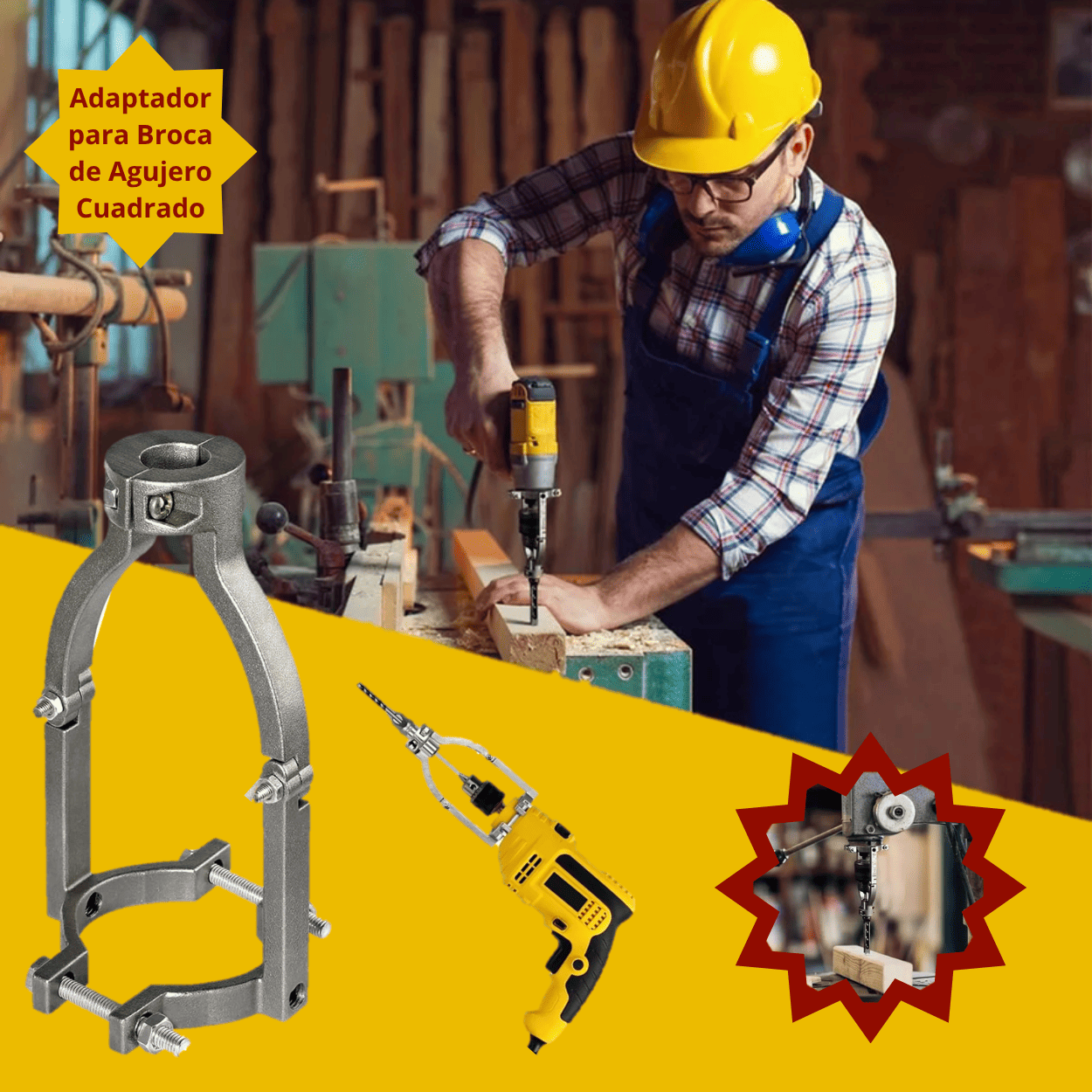 ADAPTADOR PARA BROCA CUADRADA - COD:100033