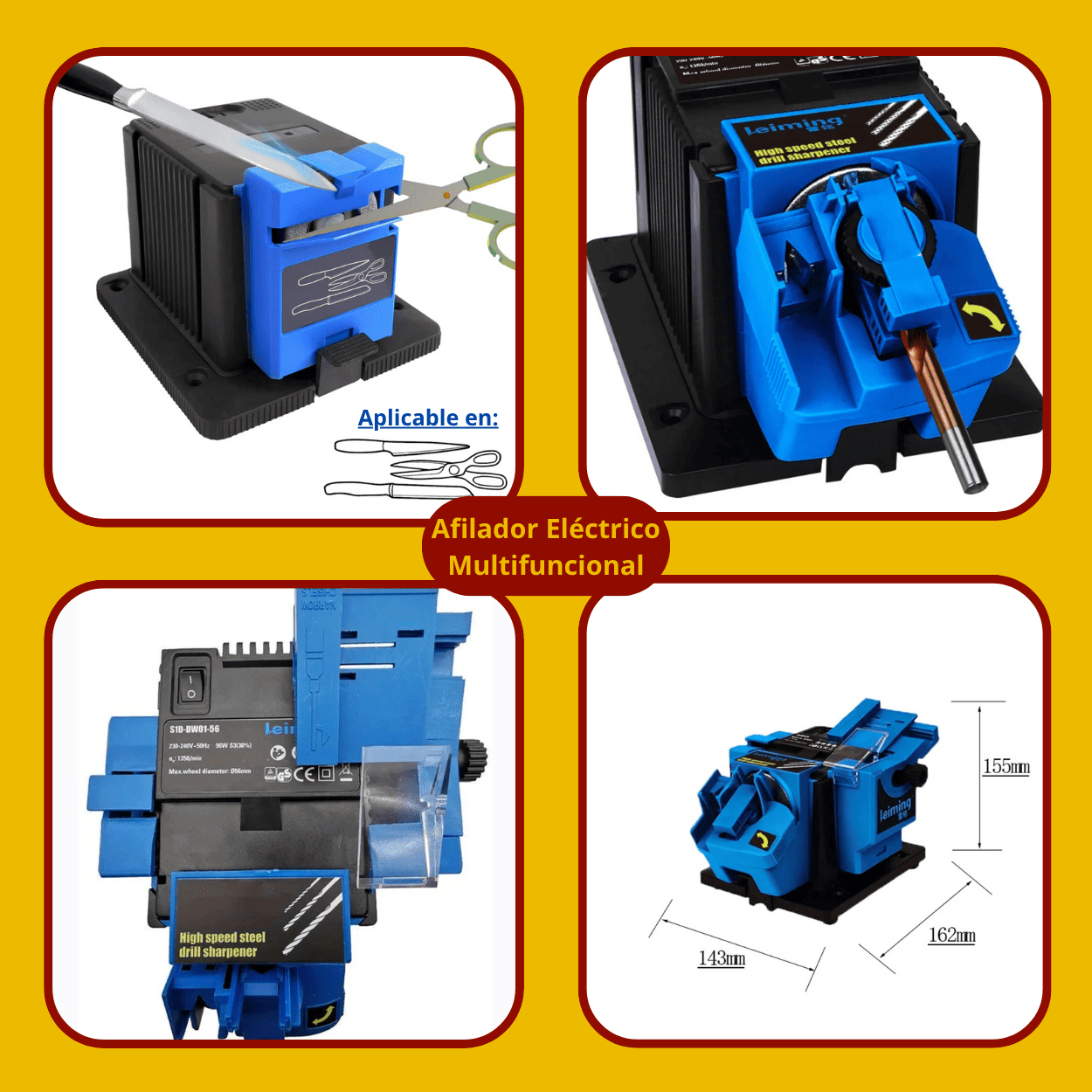 Afilador Eléctrico Multifuncional – COD:100044