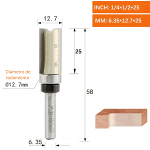 ARDEN FRESA COPIADORA 25MM CON RODAMIENTO - COD:100259