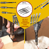 SET 4 BROCAS FORMA  CUADRADO Para madera (6.4,8,9.5,12.7mm) - COD:100484