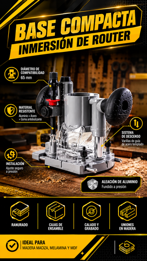 BASE COMPACTA Inmersión de Router - 101040