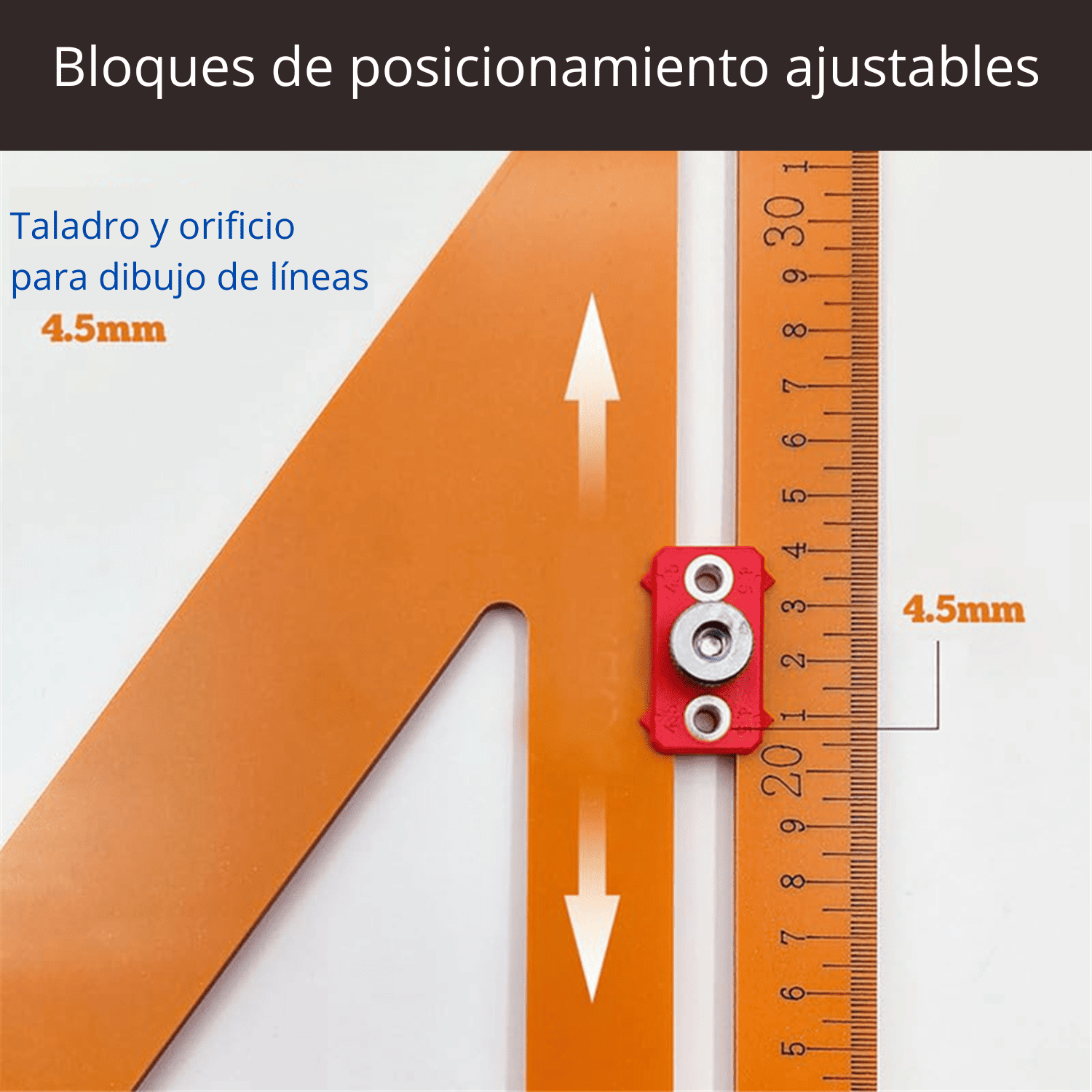 ESCUADRA RÁPIDA de 17” Con Guía de Perforación  - COD:100217