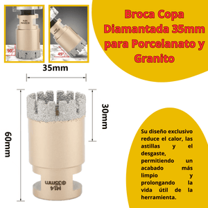 Copa Diamantada Oro  35mm & 40mm - (COD:100089 - 100090)