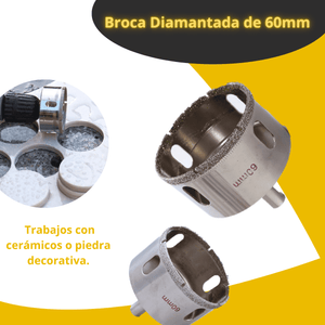 BROCA DIAMANTADA DE  60MM - COD:100102