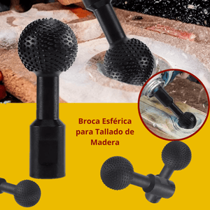 BROCA ESFERICA – TALLADO DE MADERA DE 40 mm con Entrada M14 - COD:100108