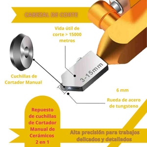 CORTADOR MANUAL DE CERAMICOS 2 EN 1 - (COD:100155 - COD:100156)