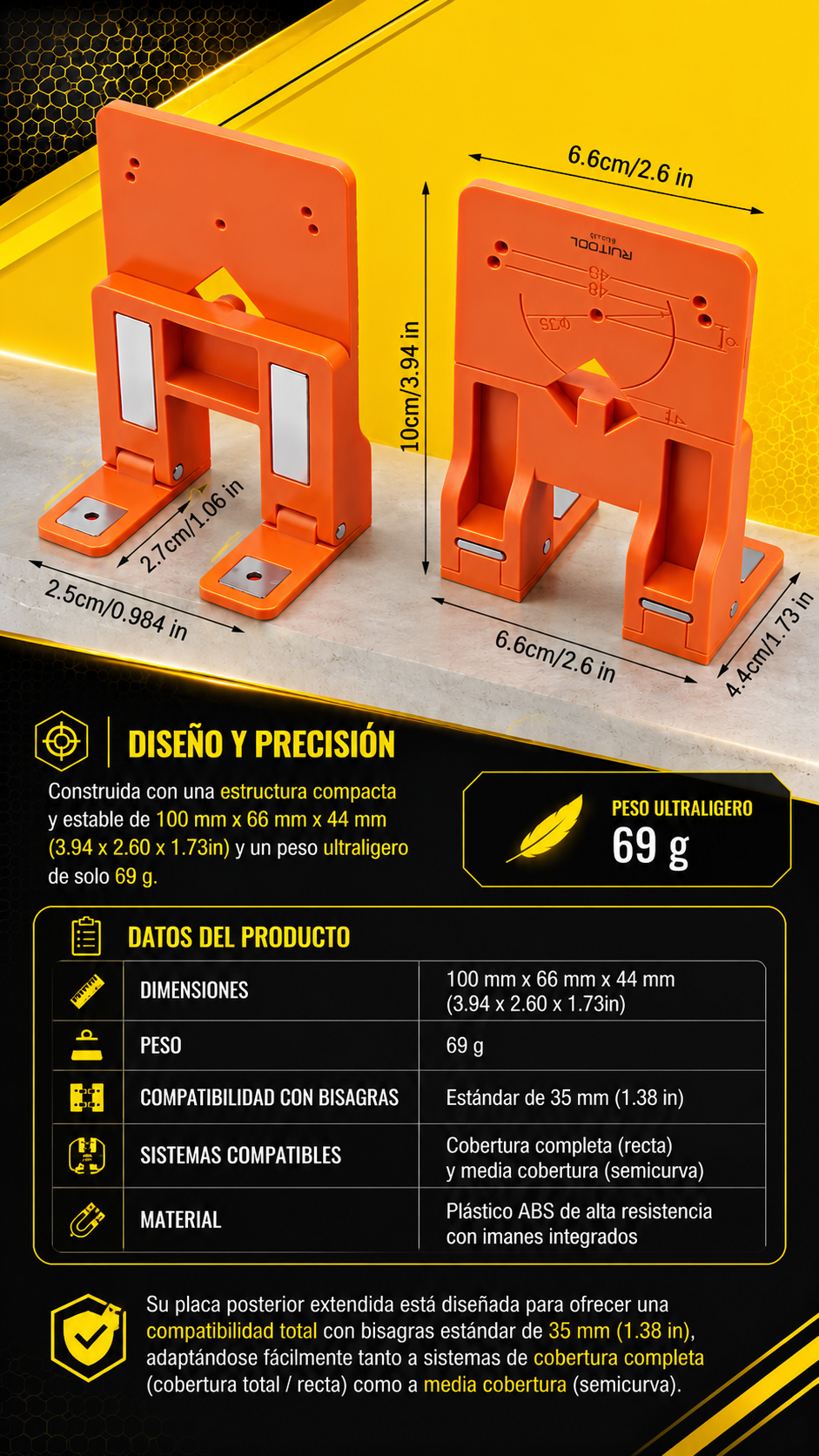 Espaciador y Guía Magnética PRO - COD:101031