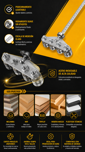 GUÍA AJUSTABLE PRO PARA SIERRA CIRCULAR - COD:101029