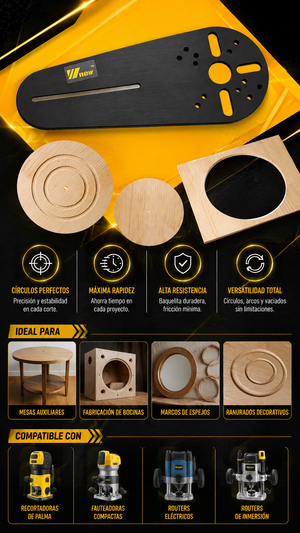 PLANTILLA CORTE CIRCULAR PARA ROUTER - COD:101028