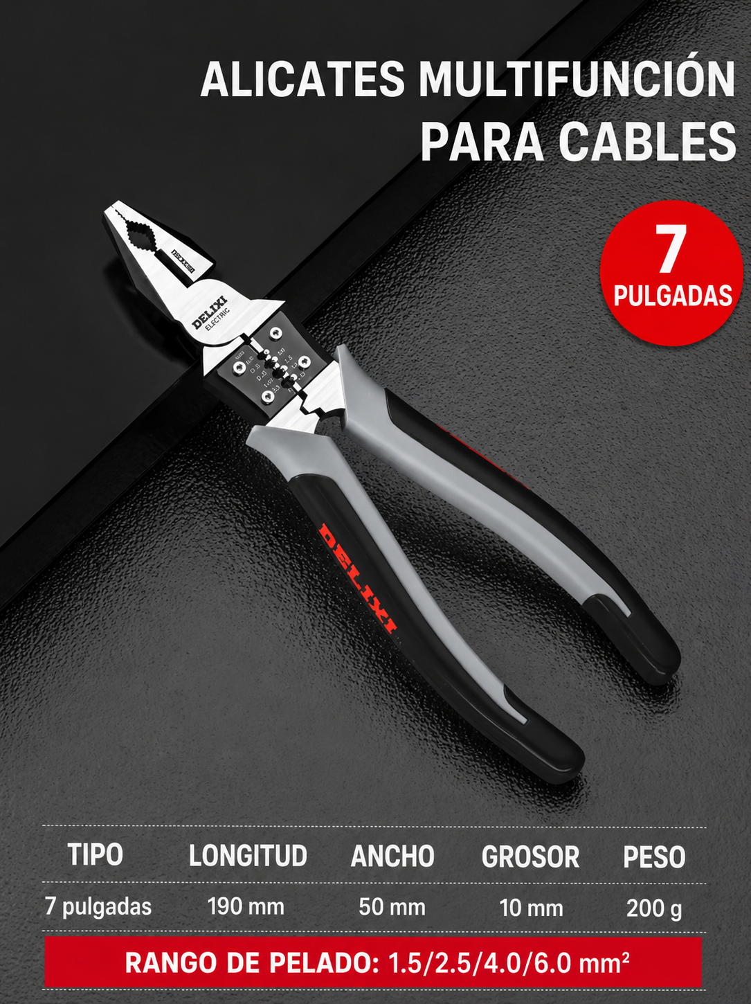 ALICATE MULTIFUNCIONAL DE 7 A 9“ - 100050