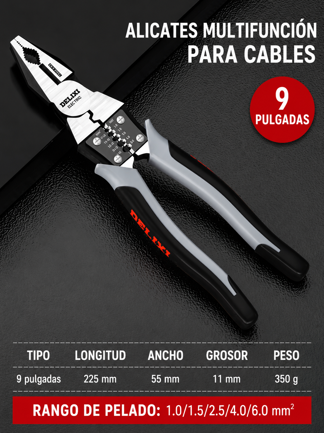 ALICATE MULTIFUNCIONAL DE 7 A 9“ - 100050