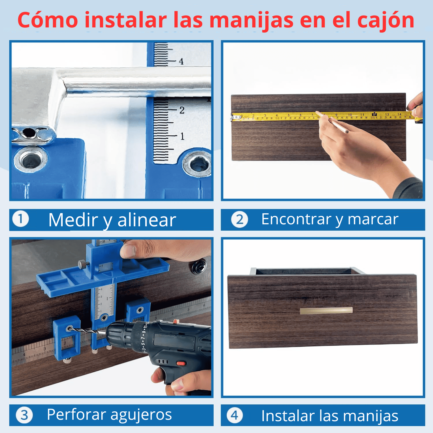 Plantilla Guía para Agujeros de las Manijas - COD:100384