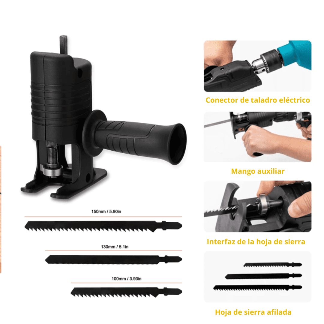 ADAPTADOR PRO DE TALADRO A SIERRA CALADORA - COD:100037
