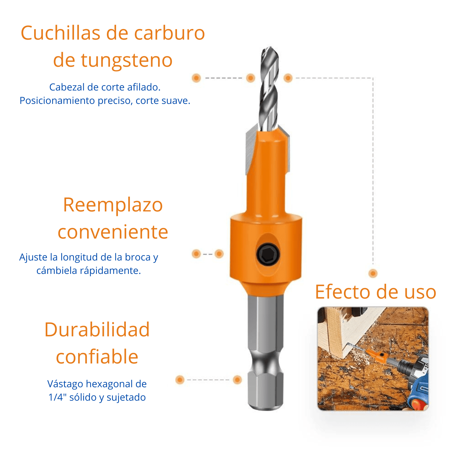 Broca Avellanadora 2.8x8 mm & 3x8 mm - COD:100082 - COD:100081