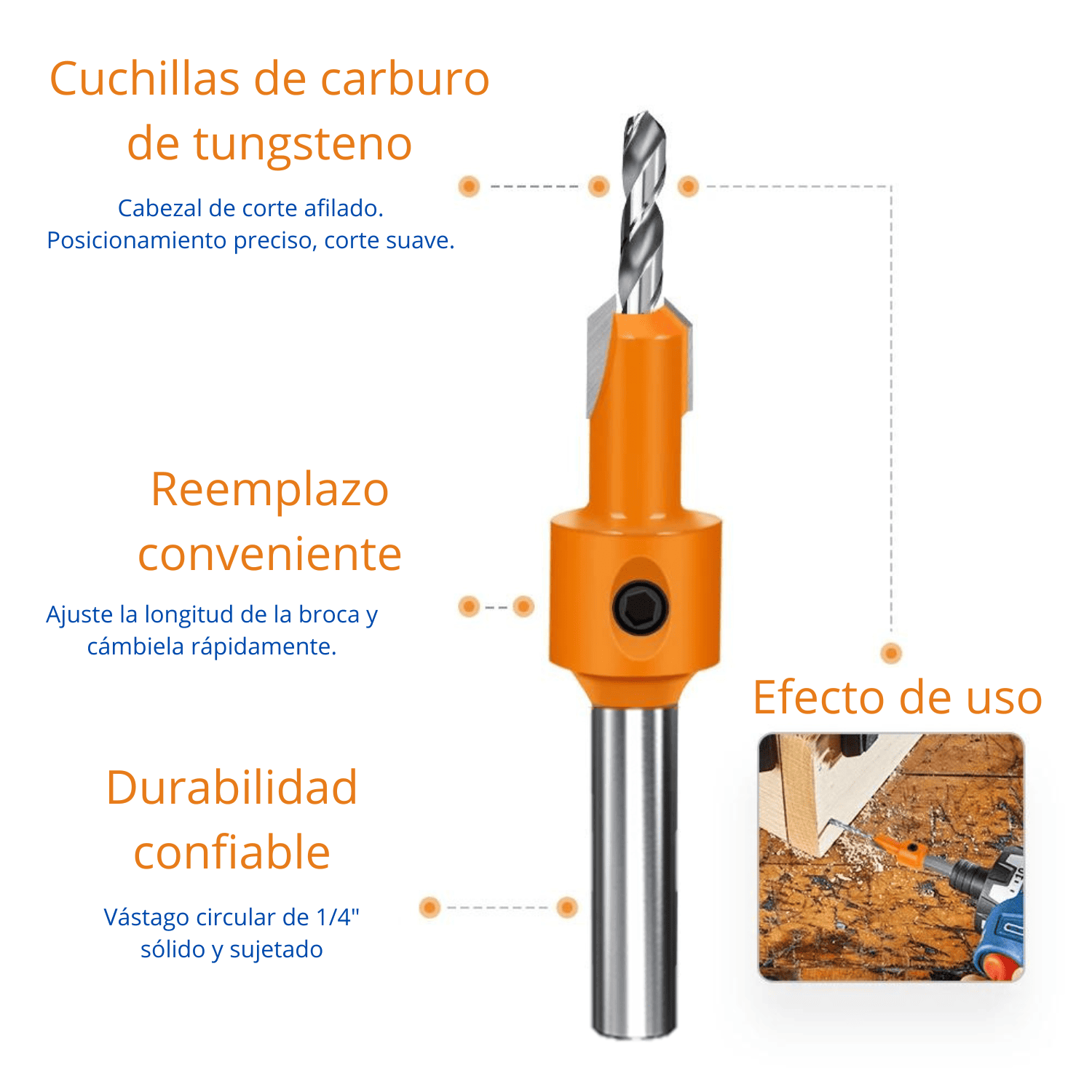 AVELLANADORA + SACA - BOCADO DE 8MM - COD:100076