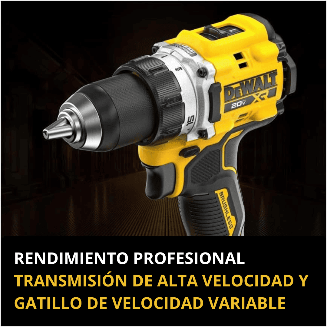 DeWALT DCK251E1QQ1 Kit Combinado Taladro Percutor + Atornillador de Impacto cód:100754