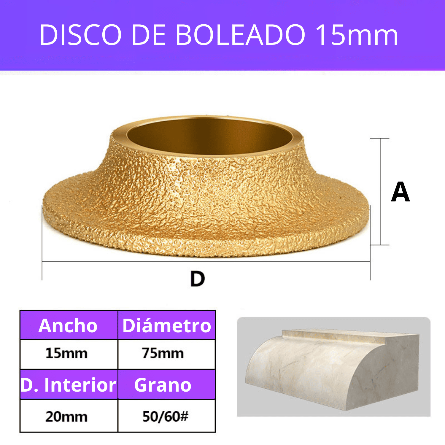 DISCO BOLEADO DE 10MM, 15MM & 20MM - (COD:100180 - 100181 - 100182)