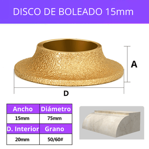 DISCO BOLEADO DE 10MM, 15MM & 20MM - (COD:100180 - 100181 - 100182)