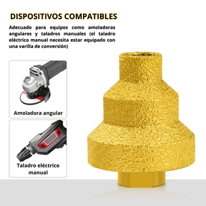 BROCA CÓNICA DIAMANTADA TIPO ESCALONADA - COD:100599