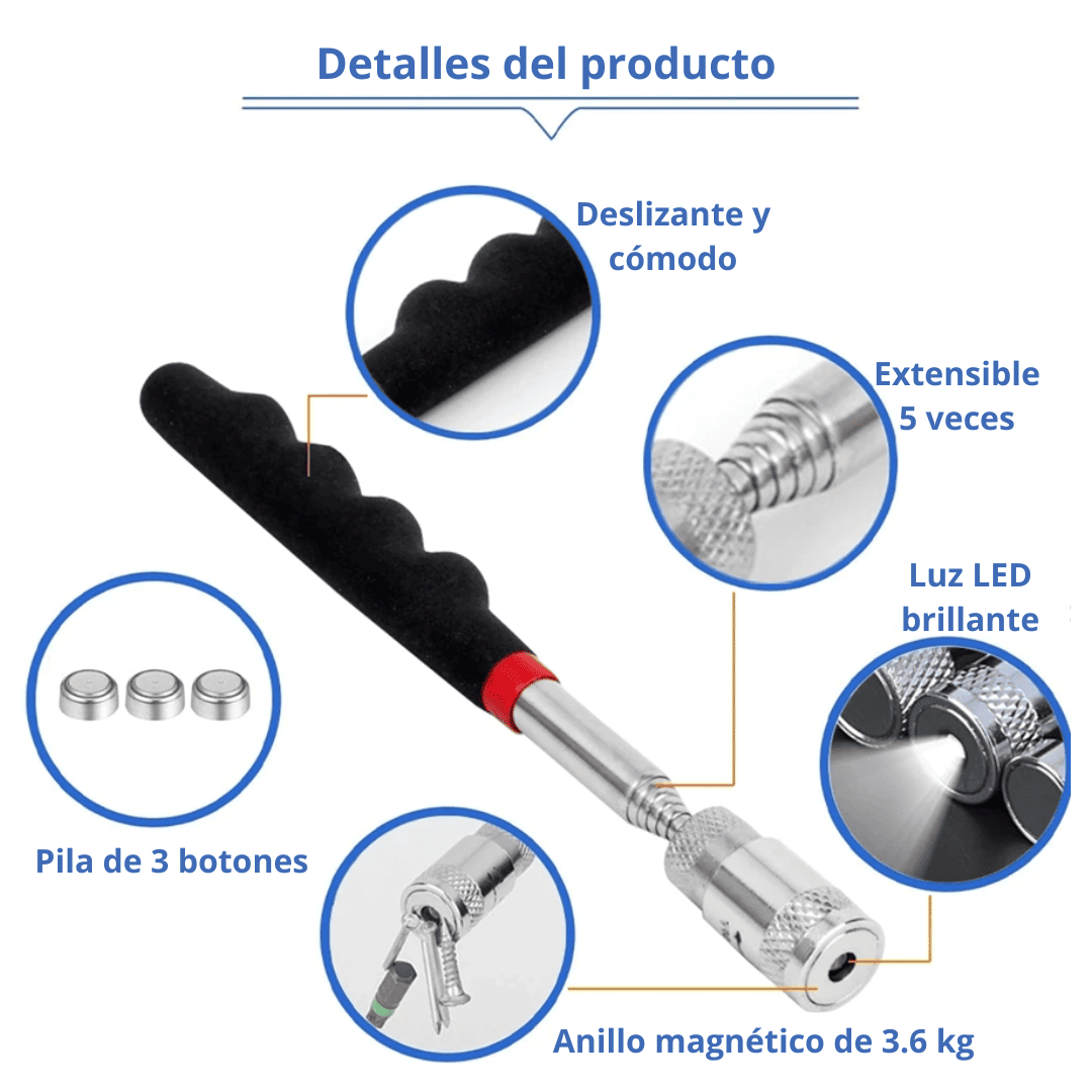 RECOGEDOR MAGNÉTICO DE 19CM A 80CM - COD:100436