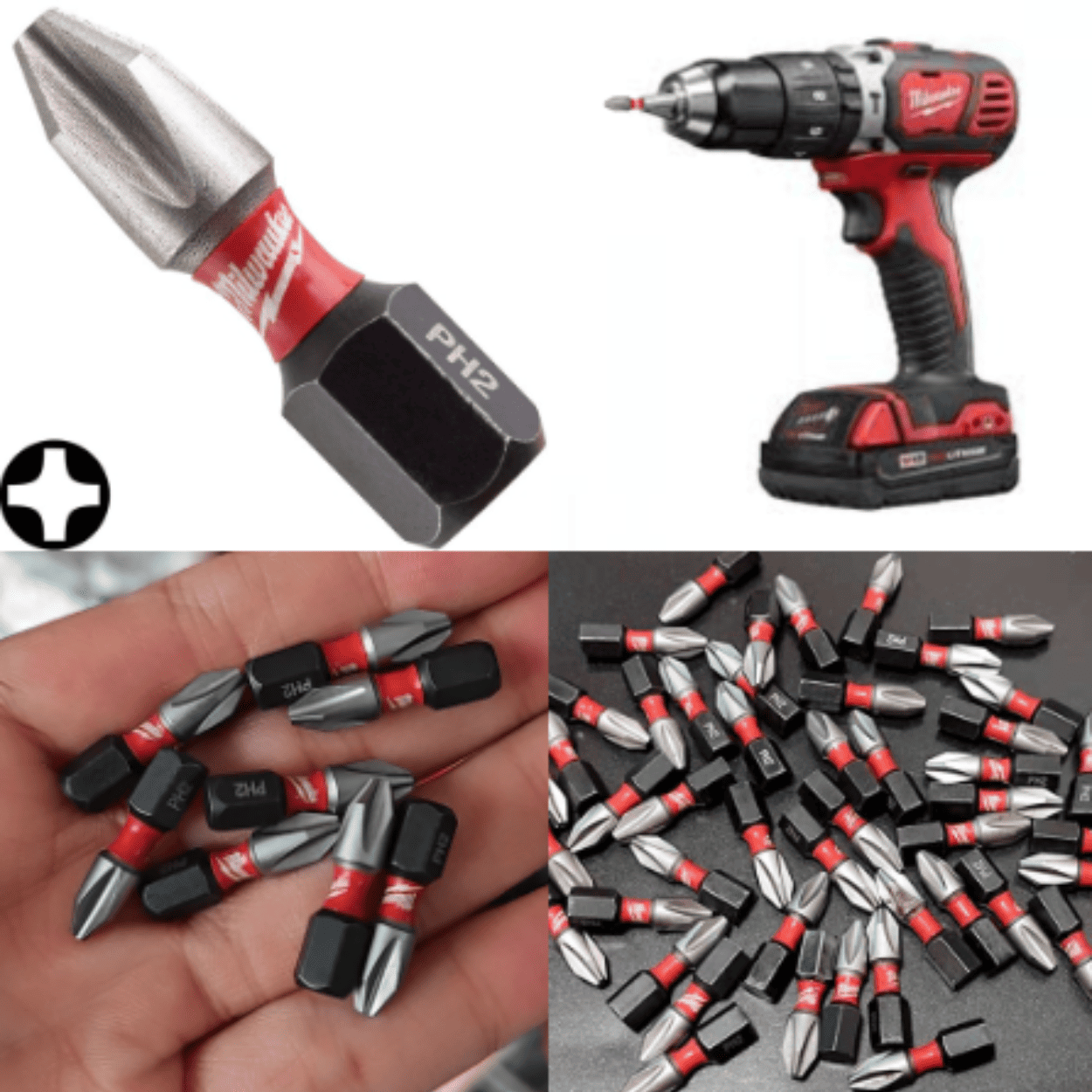 MILWAUKEE PUNTA IMPACTO PH2X25mm - COD:100425