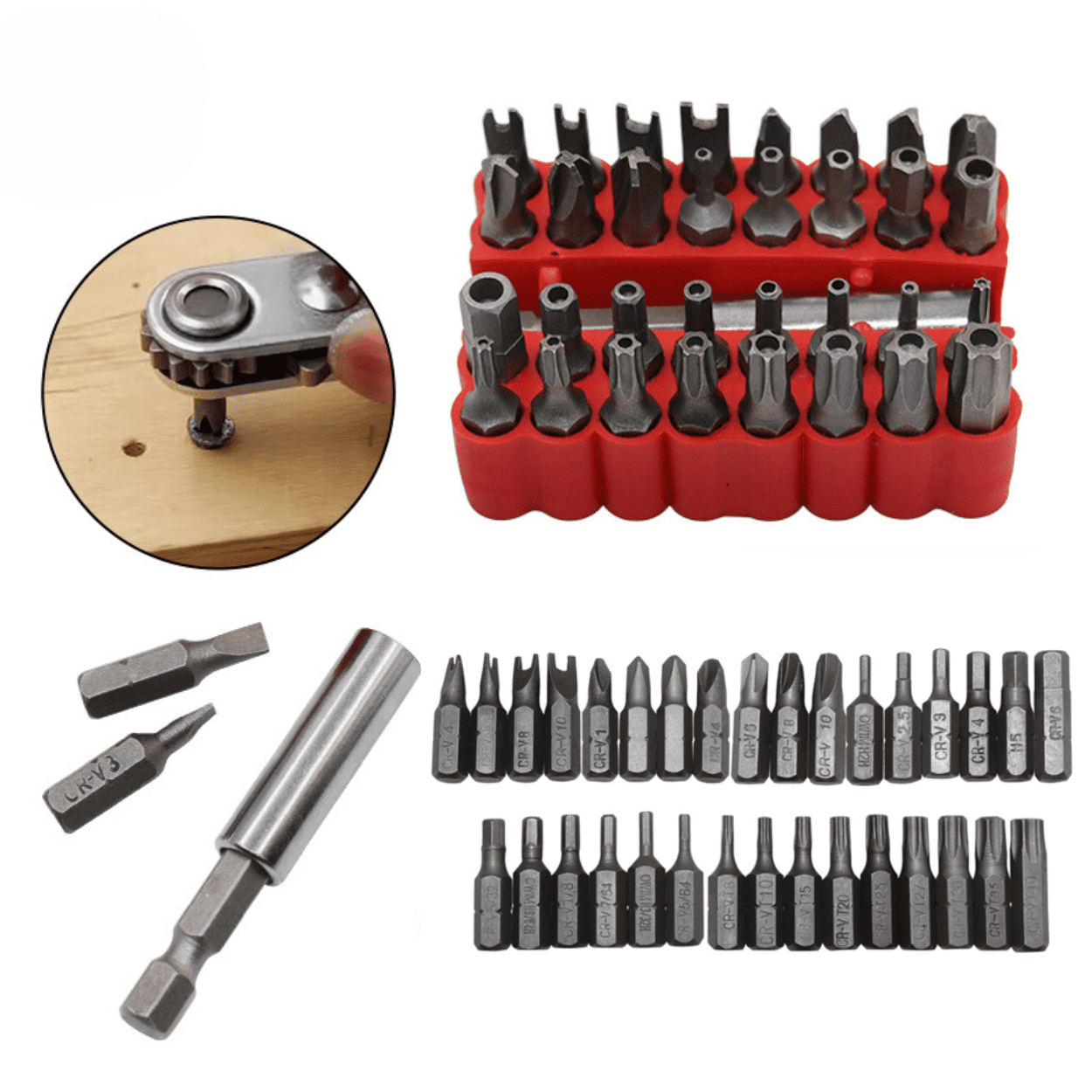 SET 33 PUNTAS DE IMPACTO HEXAGONAL - COD:100312