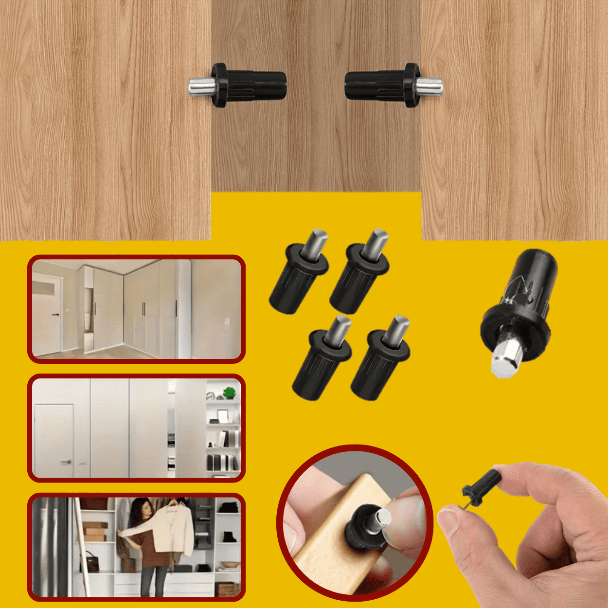 PIN DE ACERO PARA ARMADO DE MUEBLE - COD:100372