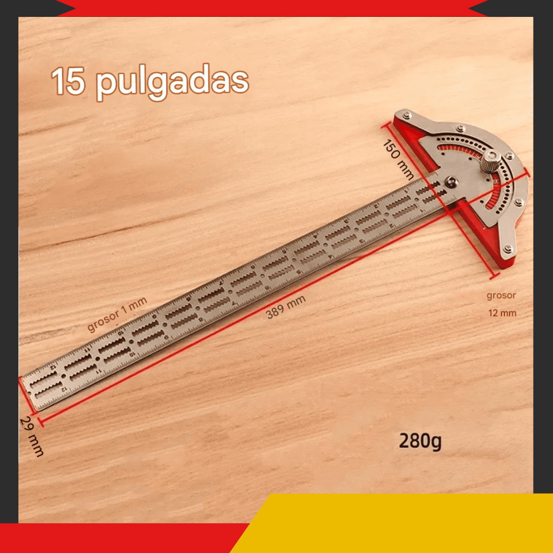 REGLA GONIOMETRO DE 15” - COD:100443