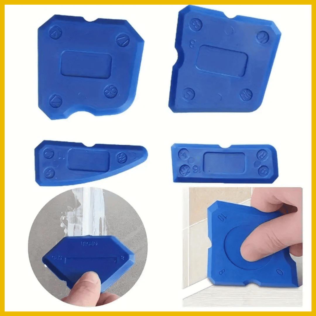 APLICADOR Y REMOVEDOR DE SILICONA 5 EN 1 & SET 4 PCS - COD:100465 - 100057