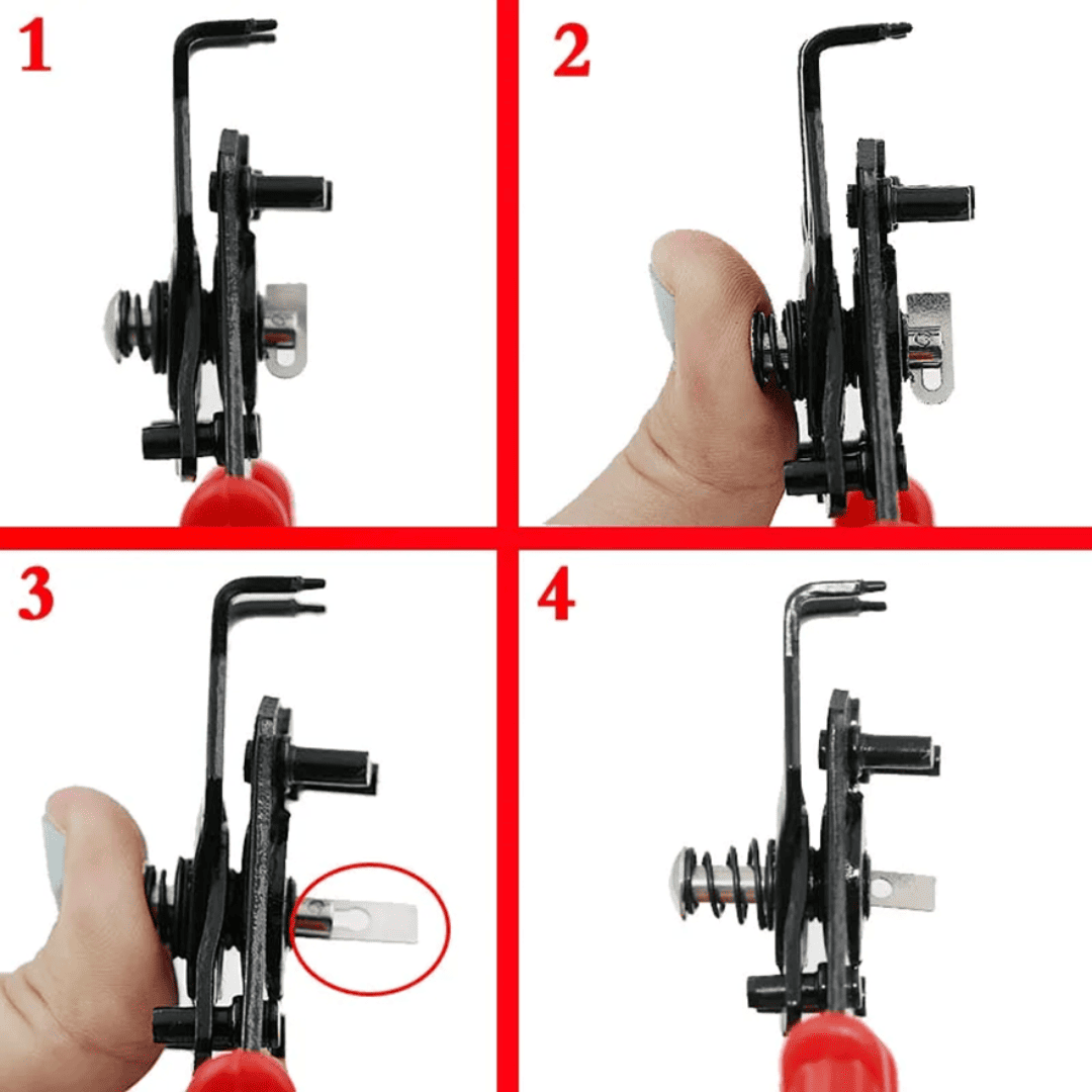 ALICATE PINZA SACA SEGURO MULTIUSO 4 EN 1 - COD:100053