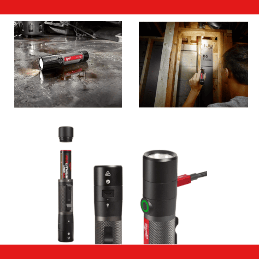 Linterna compacta de 800 L Recargable mediante USB Milwaukee 2160-21