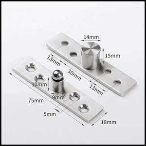 BISAGRA ACERO GIRATORIA CENTRAL & LATERAL DE 360° – COD:100068 - 100069