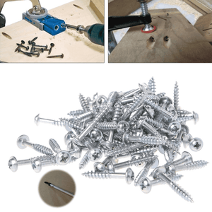 100 TORNILLOS DENTADOS  SISTEMA OCULTO - COD:100551