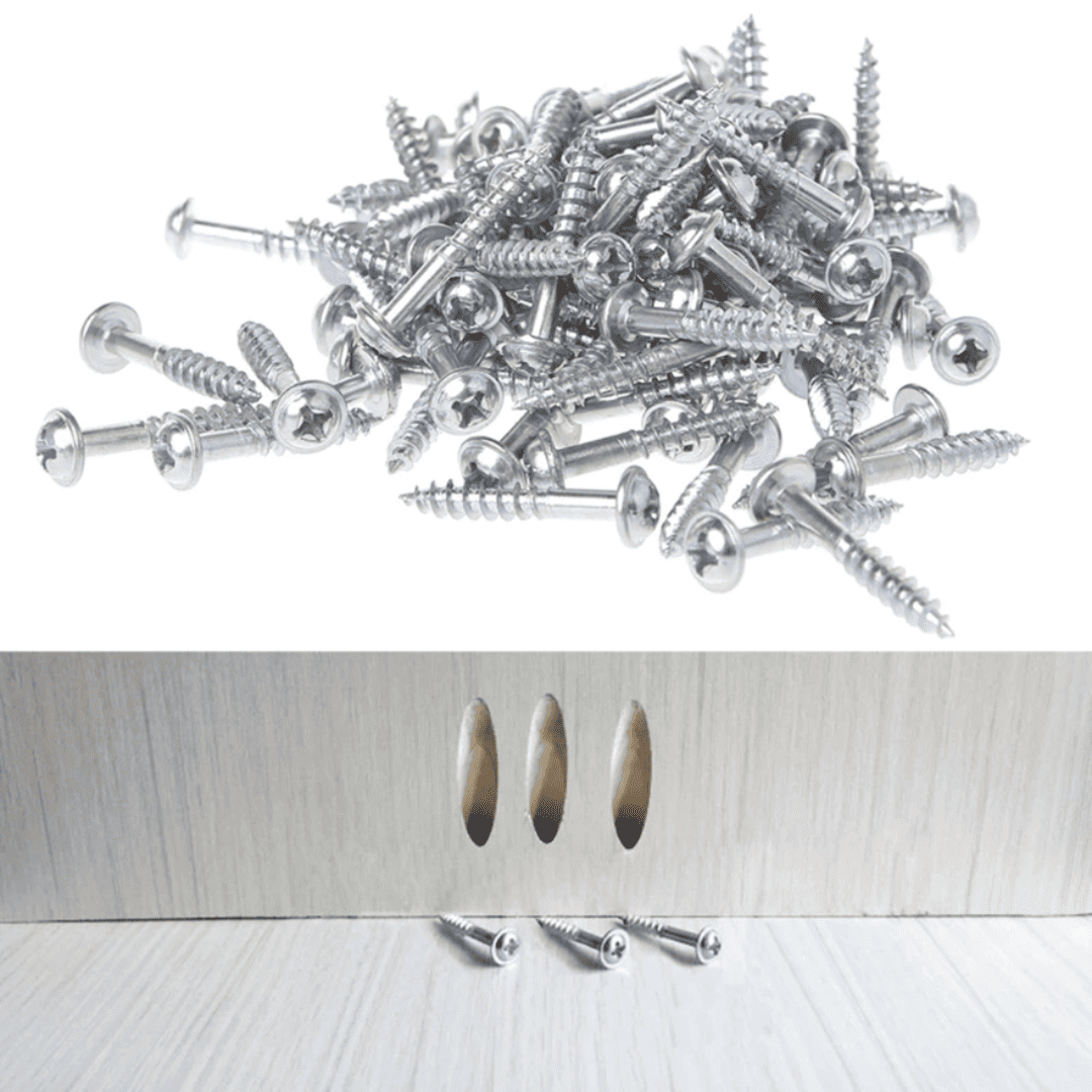 100 TORNILLOS DENTADOS  SISTEMA OCULTO - COD:100551